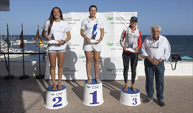 Gran actuación de nuestros regatistas en la Copa Autonómica clase Ilca 6 en el Náutico Dehesa Campoamor