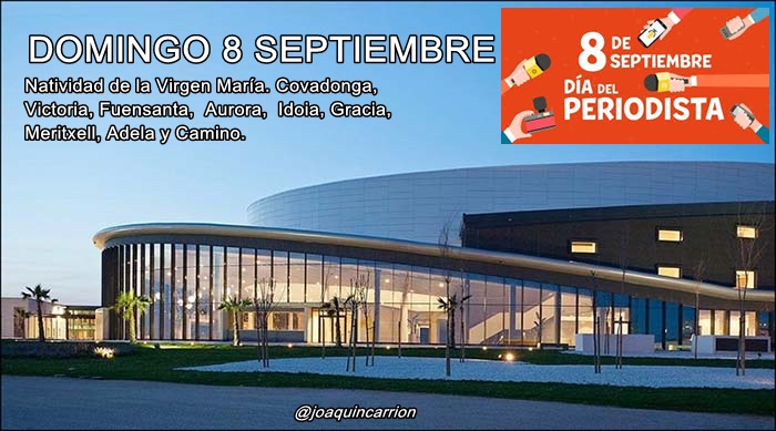Agenda fin de semana 6 al 8  de septiembre (y III)