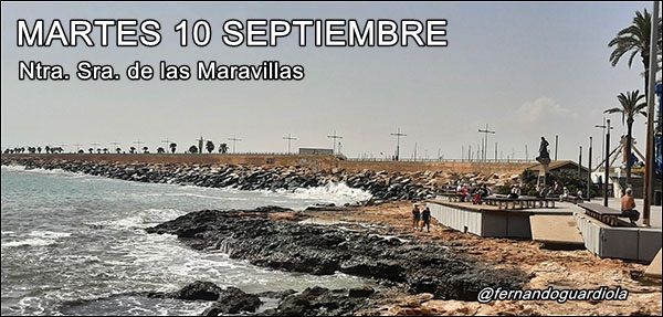 Agenda del martes 10 de septiembre