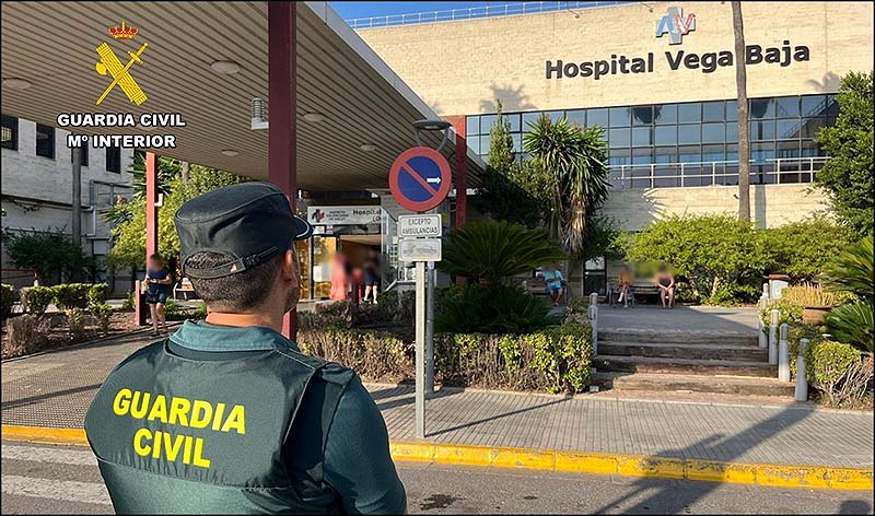 La Guardia Civil detiene a una pareja por la agresión a una médico en el Hospital Comarcal de la Vega Baja