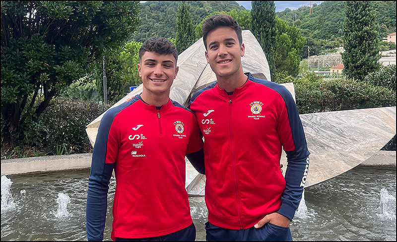 Ander Martín y Marco Liarte ya están Génova para participar en el Campeonato del Mundo de Beach Sprint
