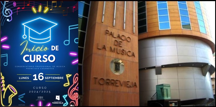 El próximo lunes arranca el curso 2024/2025 en el Conservatorio de Torrevieja