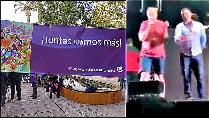 Mujeres de Torrevieja (EU) se unen a la denuncia de la Coordinadora Feminista de Valencia contra el alcalde del PP de Ávila por apología de pederastia y violación.