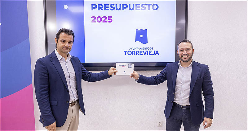Torrevieja contará con 168.554.595 millones de euros de presupuesto en 2025, un 6,8% más que el anterior