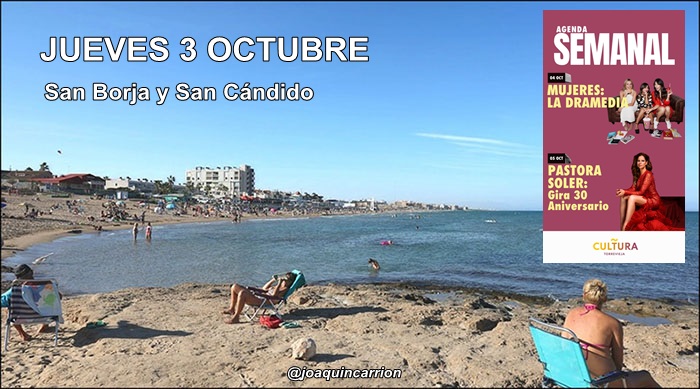 Agenda del jueves 3 de octubre