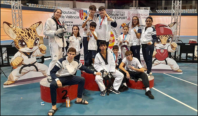 Lluvia de medallas para el Club Taekwondo Torrevieja en Valencia