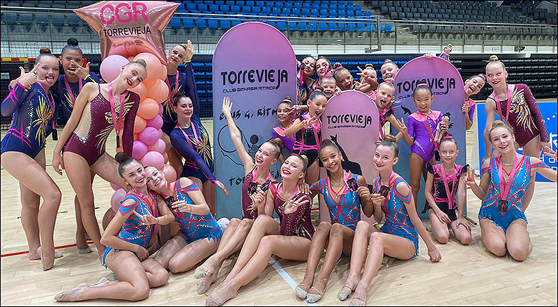 Excelente jornada en Torrevieja celebrándose el Torneo Internacional de gimnasia rítmica