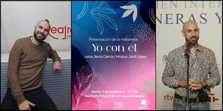 El próximo martes 5 se presenta la habanera “Yo con él” de Jesús García y Jordi López