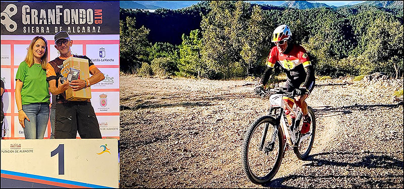 Jean Luc Lecrenier del Club Deportivo Chatarras, 1º en su categoría en el Gran fondo sierras de Alcaraz 2024