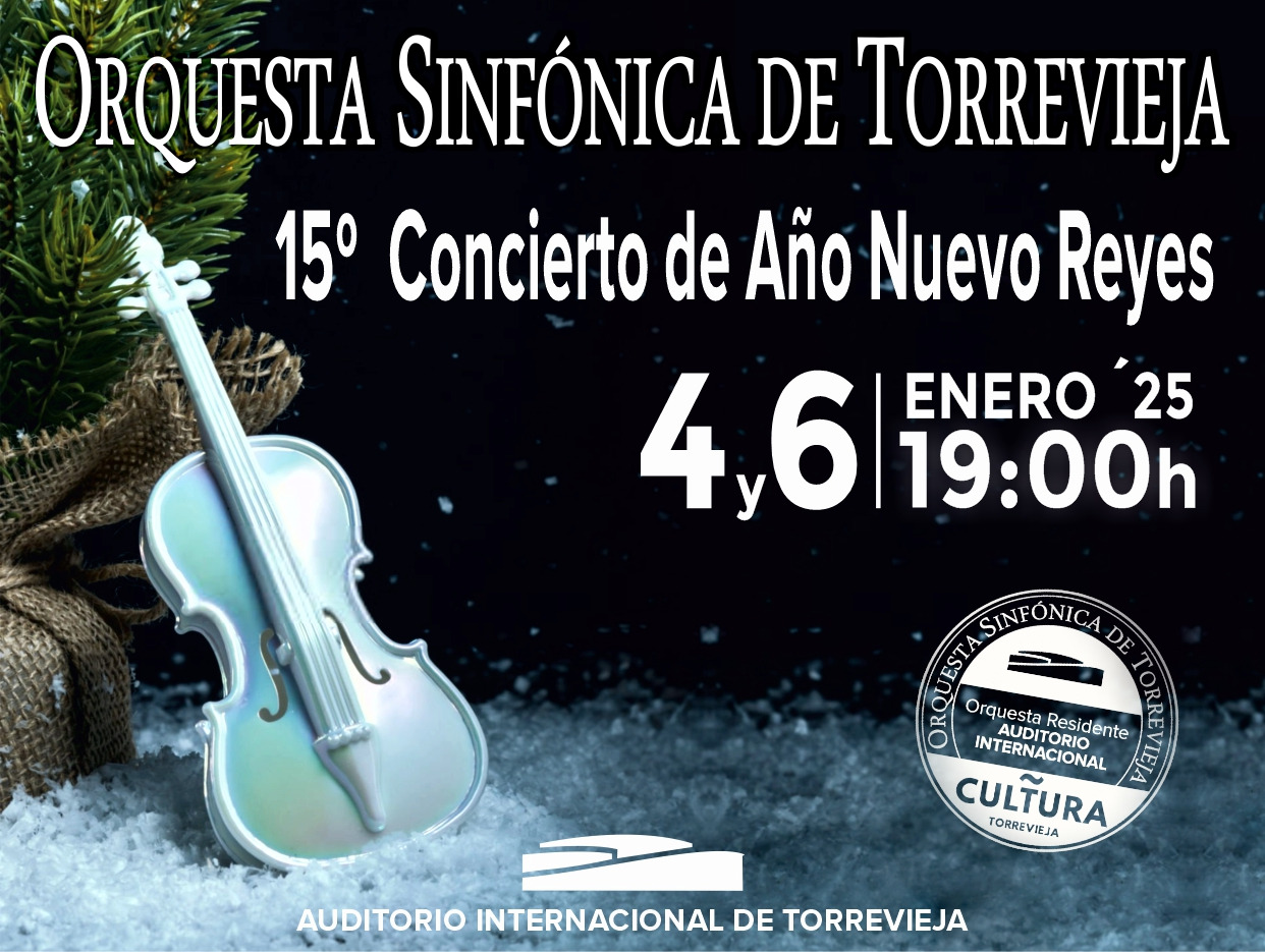 Esta tarde Gran Concierto Año Nuevo – Reyes de la Orquesta Sinfónica de Torrevieja