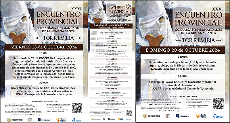Ultimados los detalles del XXXI Encuentro Provincial de Cofradías que tendrá lugar en Torrevieja