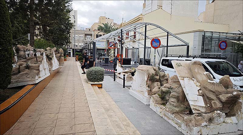 Comienza la instalación del Belén Municipal