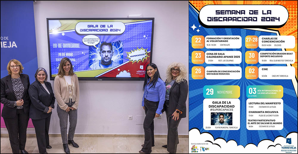 Presentados los actos con motivo de la Semana Internacional de las Personas con Discapacidad