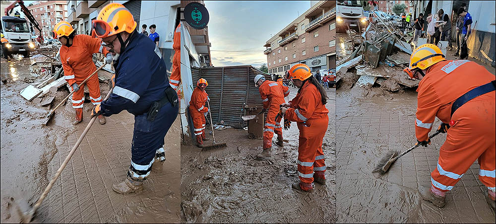 Los voluntarios de Protección Civil de Torrevieja ya están en Moncada (Valencia)