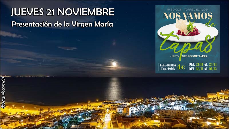 Agenda del jueves 21 de noviembre