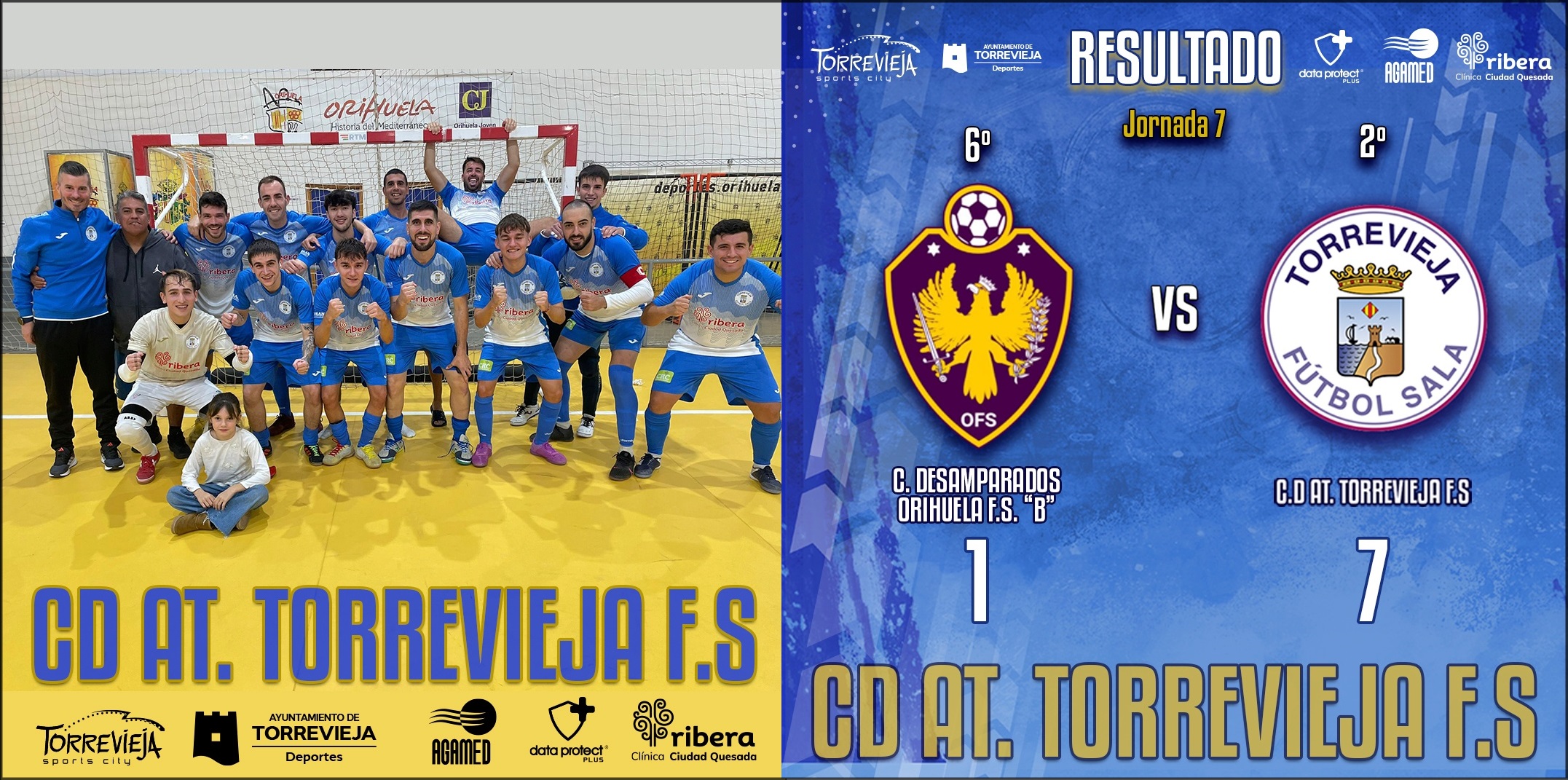Fútbol Sala: Desamparados de Orihuela – CD. AT. Torrevieja (1-7)