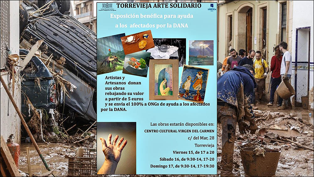 Exposición solidaria «Torrevieja Arte Solidario» para los damnificados por la Dana de Valencia