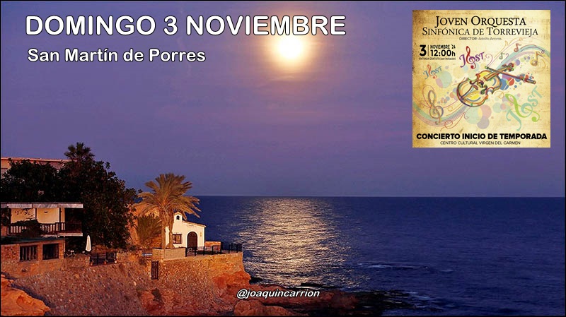 Agenda fin de semana 1 al 3 de noviembre (y III)