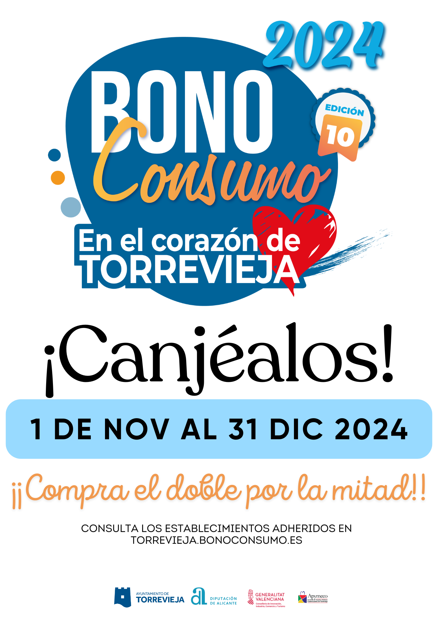 Bono Consumo 2024 – ¡Último día! 10ª  Edición ¡Fecha limite para canjear el 31 de diciembre!