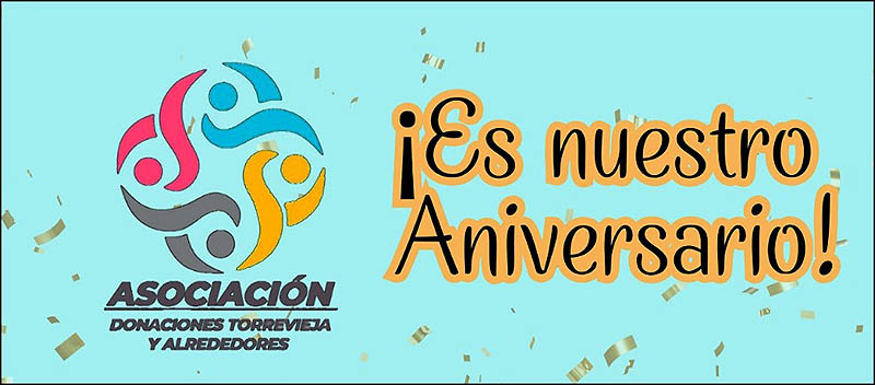 La Asociación Donaciones Torrevieja y Alrededores celebra este sábado su II Aniversario
