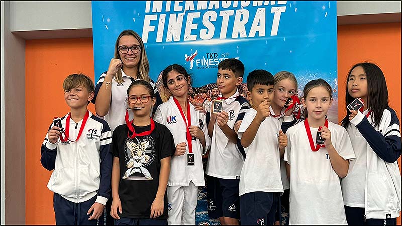 Buen papel el realizado por los deportista del Club Taekwondo en Finestrat