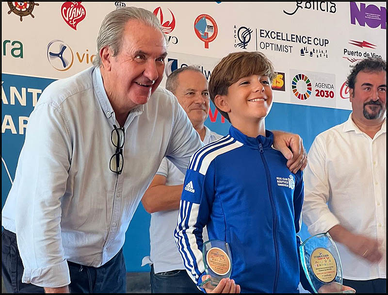Cayetano Chumilla Quesada, oro en sub-13 y 3º sub-16 en la Optimist Atlantic Week Ciudad de Vigo Excellence Cup 2024