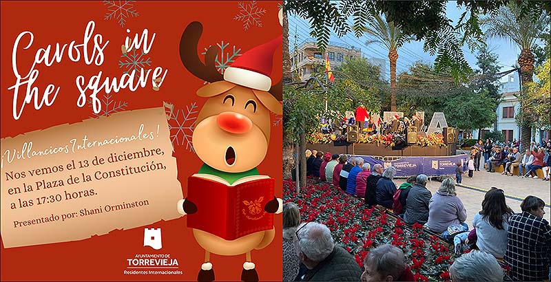 El viernes, 13 de diciembre, se celebra la XXII edición de los «Carols in the square» villancicos de residentes internacionales en la Plaza de la Constitución