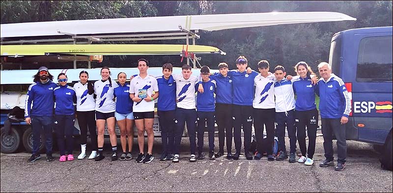 El Real Club Náutico Torrevieja en el 18° abierto internacional de Andalucía remo olímpico