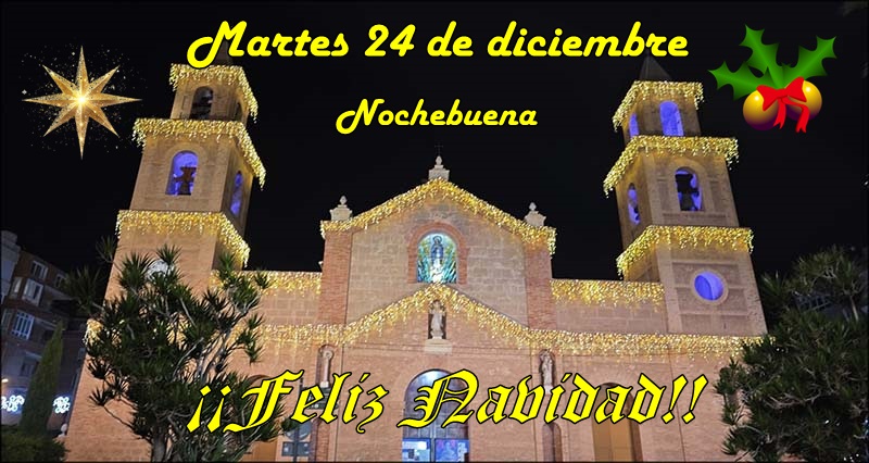 Agenda del martes 24 de diciembre