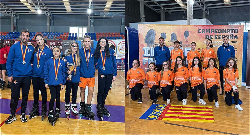 La Comunidad Valenciana se consagra subcampeona en el Campeonato de España de Selecciones Autonómicas Sub-14 de Patinaje Inline Freestyle