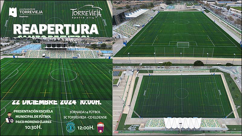 El domingo 22 se reapertura el campo municipal multiusos “Nelson Mandela”