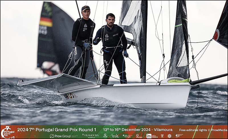 Adriana Castro (Ilca6w) y Antonio Torrado (49er) excelentes posiciones en el Top Ten del 7º Portugal Grand Prix