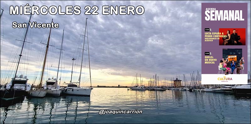 Agenda del miércoles 22 de enero