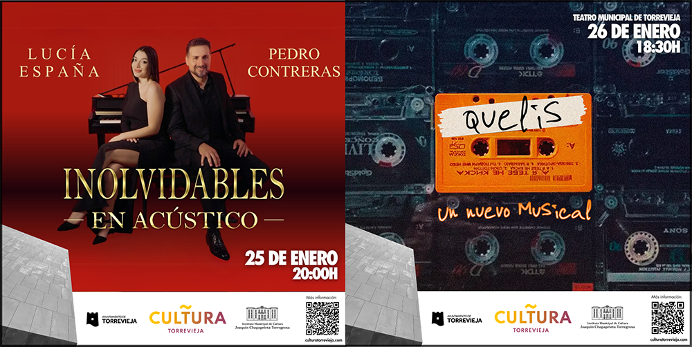 El teatro municipal celebra el talento local con el musical “Quelis” y Lucía España con Pedro Contreras