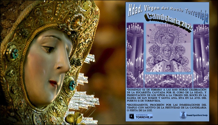 La Hermandad de la Virgen del Rocío celebrará la Candelaria en la Parroquia de San Roque y Santa Ana