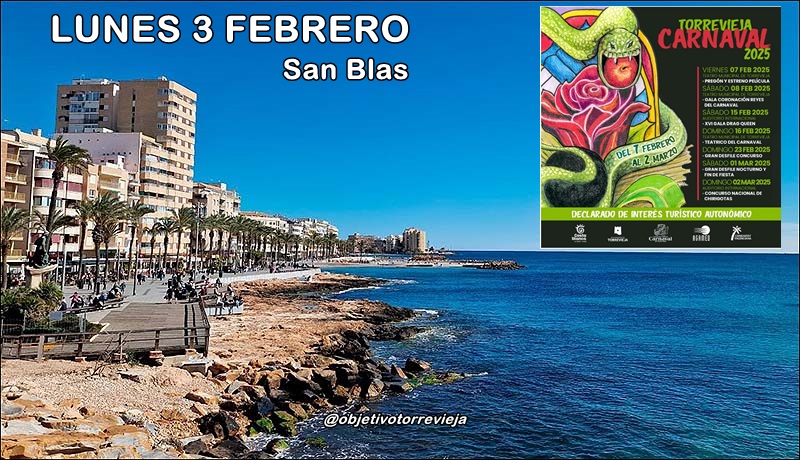Agenda del lunes 3 de febrero