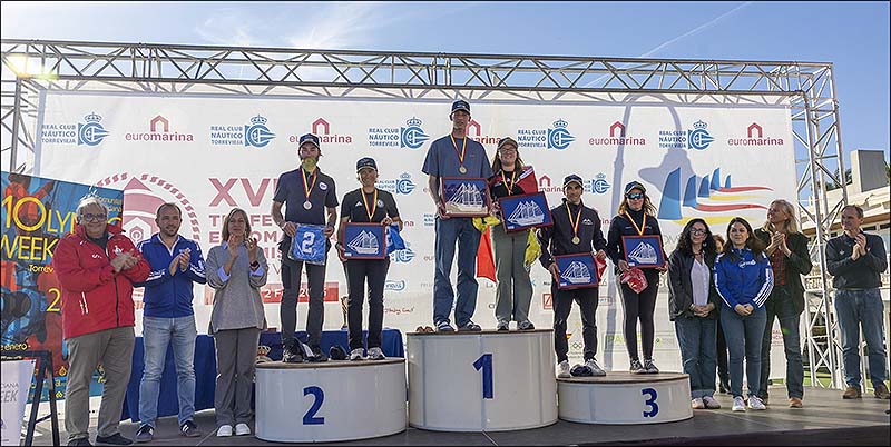 Los daneses Óscar Thule y Camila Svensson vencedores del Campeonato Europeo Absoluto clase Europa en la CV Olympic Week celebrada en el RCN Torrevieja
