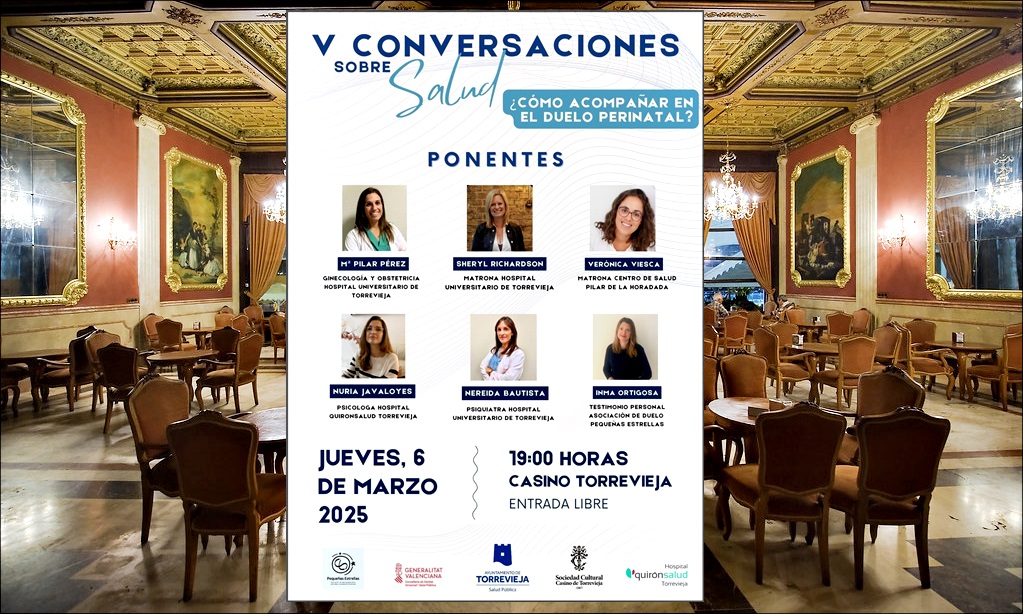 Esta tarde se celebra la V Edición de “Conversaciones sobre salud”: ¿Cómo acompañar en el duelo perinatal?