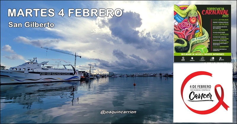 Agenda del martes 4de febrero