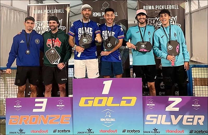 El torrevejense Manuel Simón arrasa en el Rome Open Pickleball