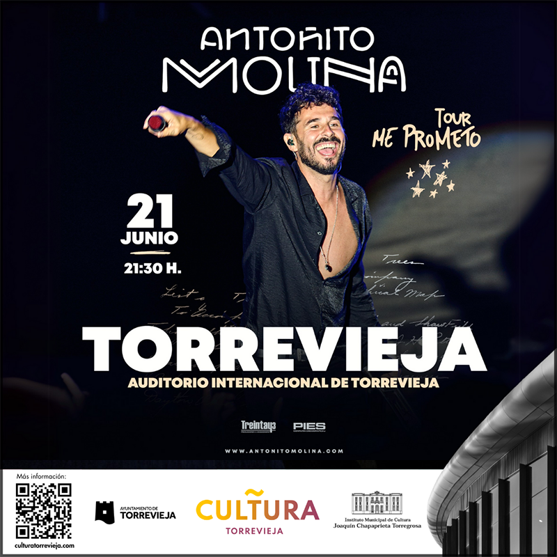 Antoñito Molina llega a Torrevieja con su Tour «Me prometo»