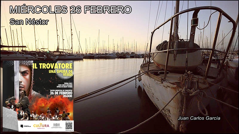 Agenda del miércoles 26 de febrero