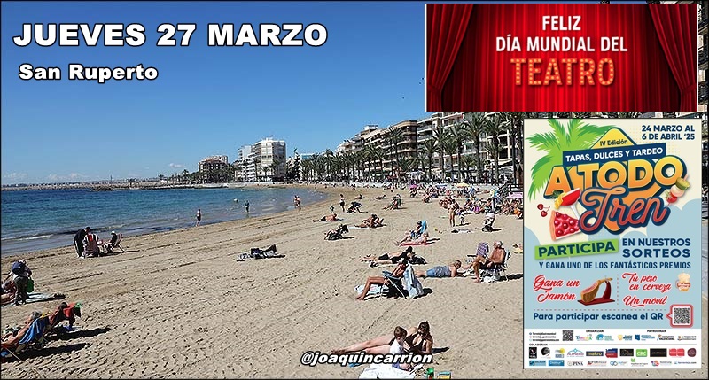 Agenda del jueves 27 de marzo