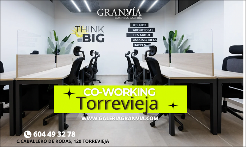 Coworking y estudio de pódcast en Torrevieja – Business Galería Gran Vía