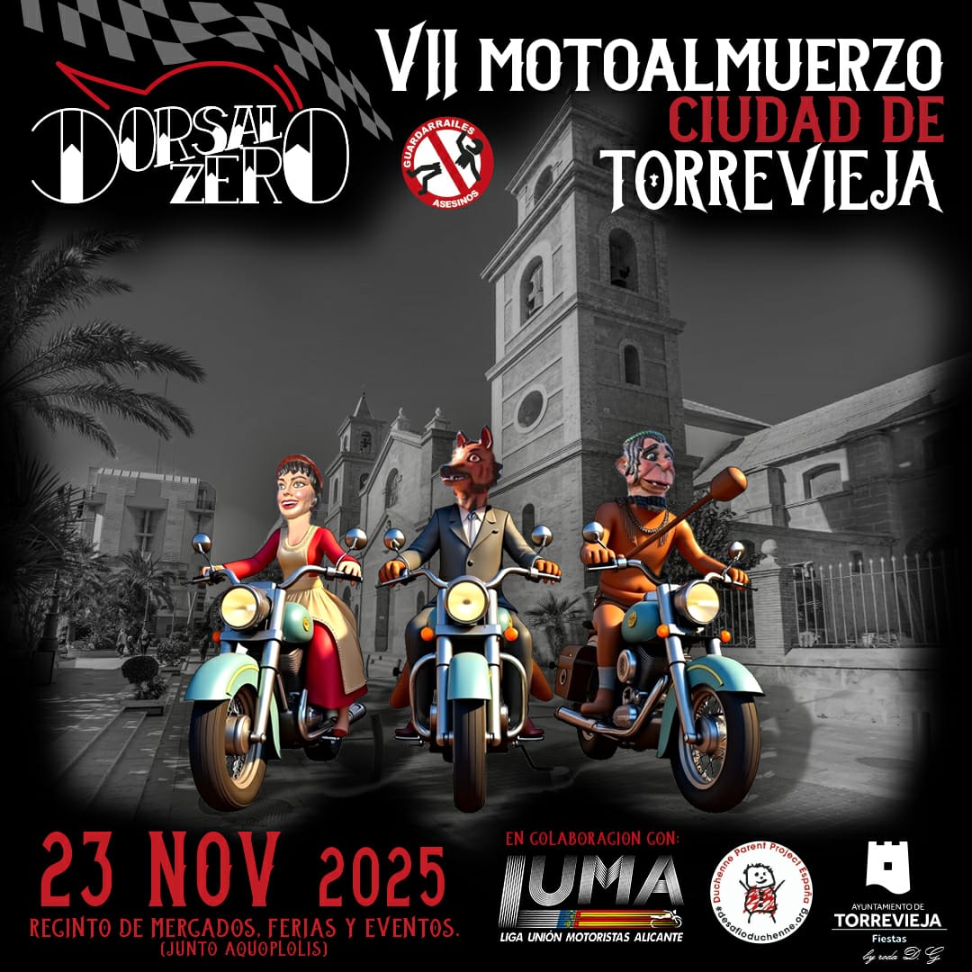 Vuelve Motoalmuerzo Dorsal-Zero ciudad de Torrevieja, en su 7ª edición