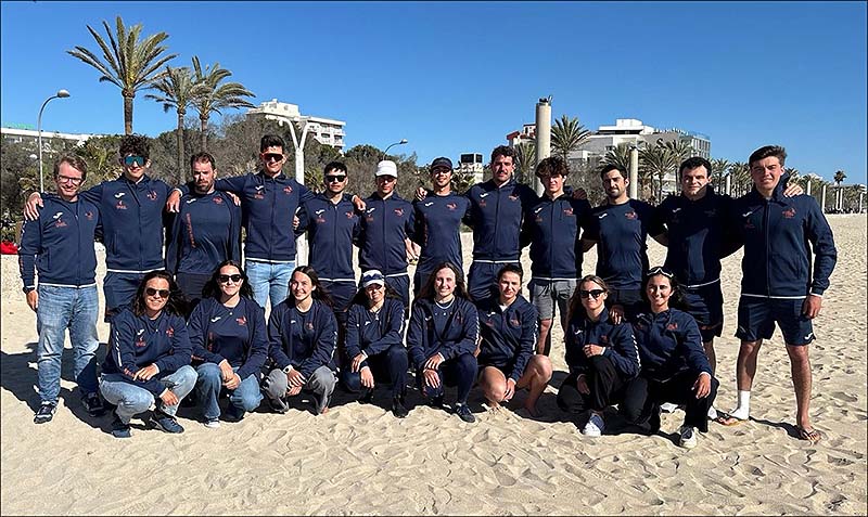 Antonio Torrado (49er), Adriana Castro y Ascensión Roca de Togores (Ilca-6w) compitiendo en el Trofeo Princesa Sofía