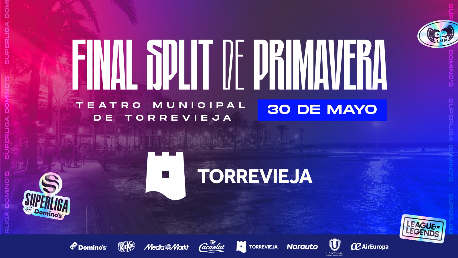 La Superliga Domino’s de League of Legends contará este viernes con la final presencial en Torrevieja