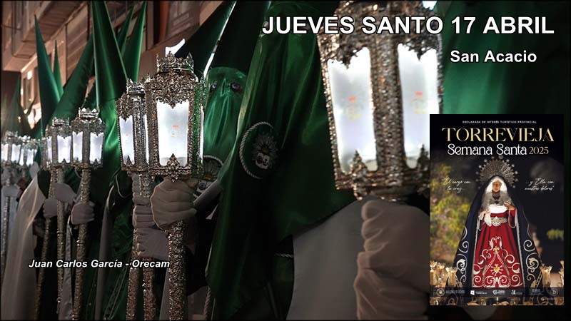 Agenda del Jueves Santo 17 de abril