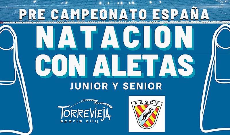 Pre-campeonato de España júnior-sénior de natación con aletas