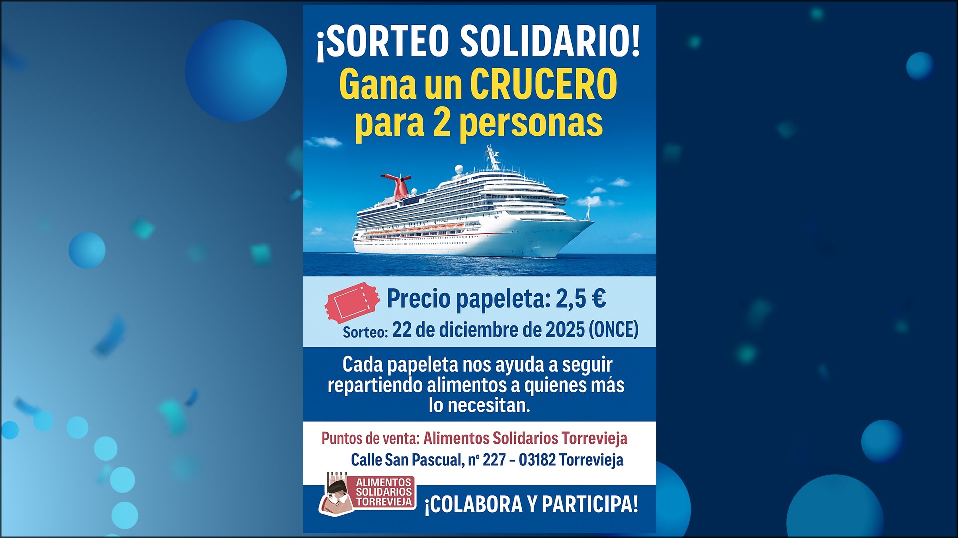 Sorteo Alimentos Solidarios Torrevieja